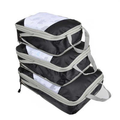 Expandable compressed travel luggage package net bag Cubes Set organizer