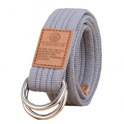 Men Women Military Style Canvas Web D-ring Buckle Belts