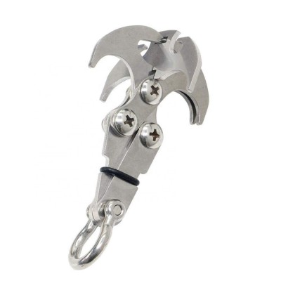 4 Prong Multifunctional Outdoor Survival Folding Stainless Steel Climbing Grappling Gravity Claw Hook