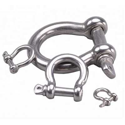 D Ring U shape 304 Stainless Steel Bow Shackle