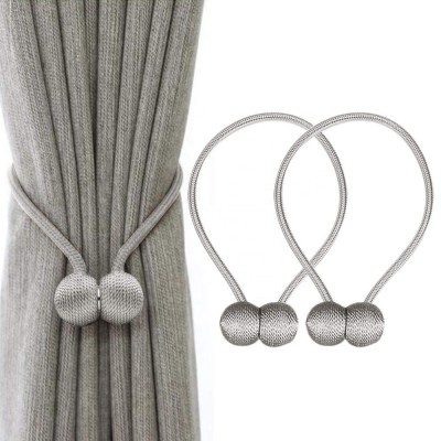 2-Pack Magnetic Window Curtain Drapes Decorative Accessories Tie Band Clip Holdbacks Tiebacks