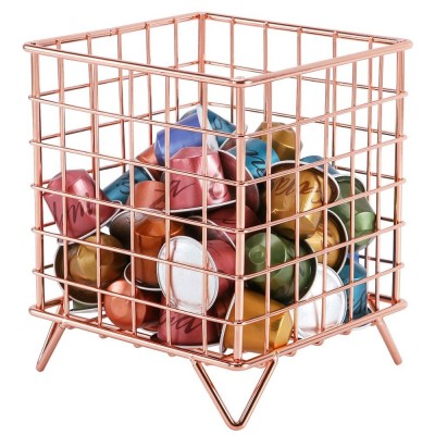 Countertop K-cup Metal Wire Stationery Coffee Capsule Pod Basket Storage Organizer Holder