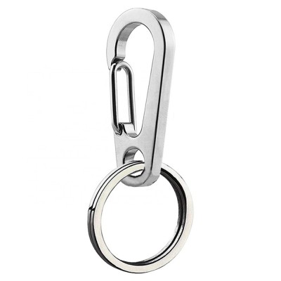 Quick Release Metal 304 Stainless Steel Snap Carabiner Clip Belt Keychain Key Ring Chain Holder Organizer Buckle Hanging Hook